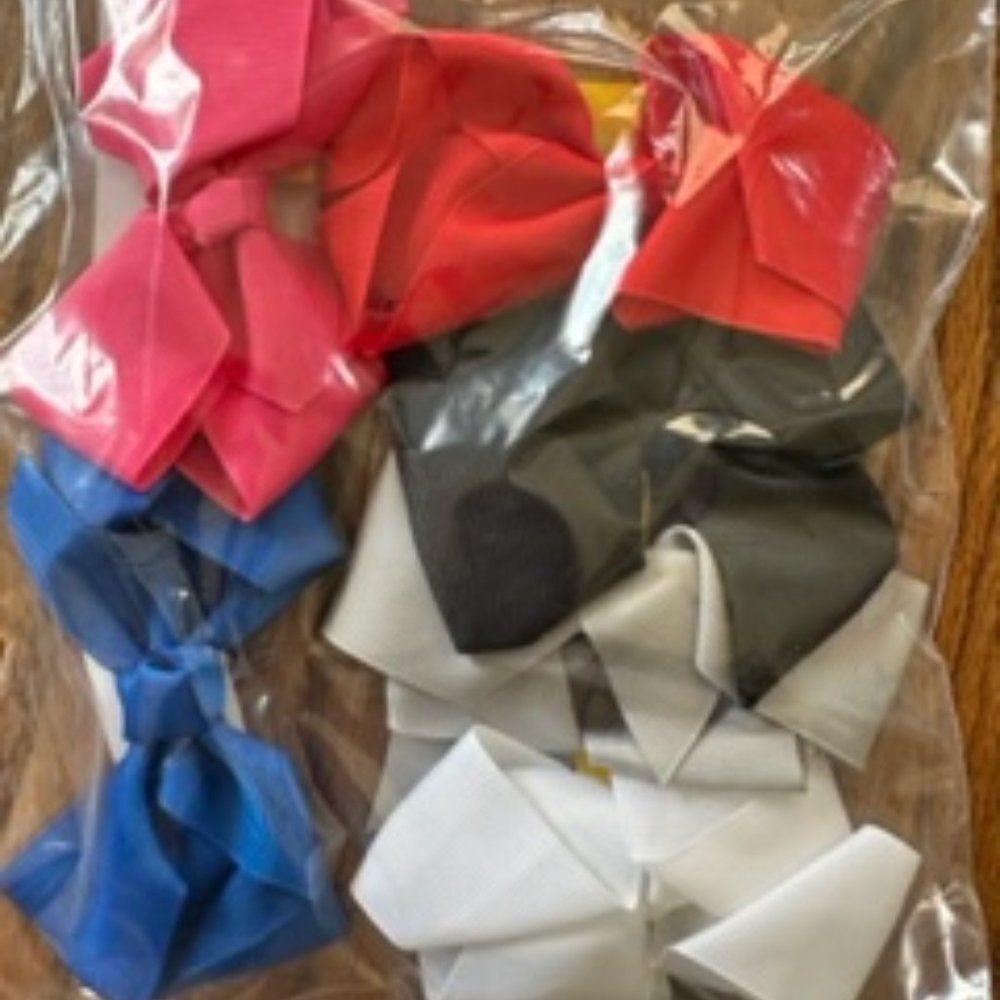 Bundle of (6) 4" Boutique Bows  B8207  Handmade NWT Boutique